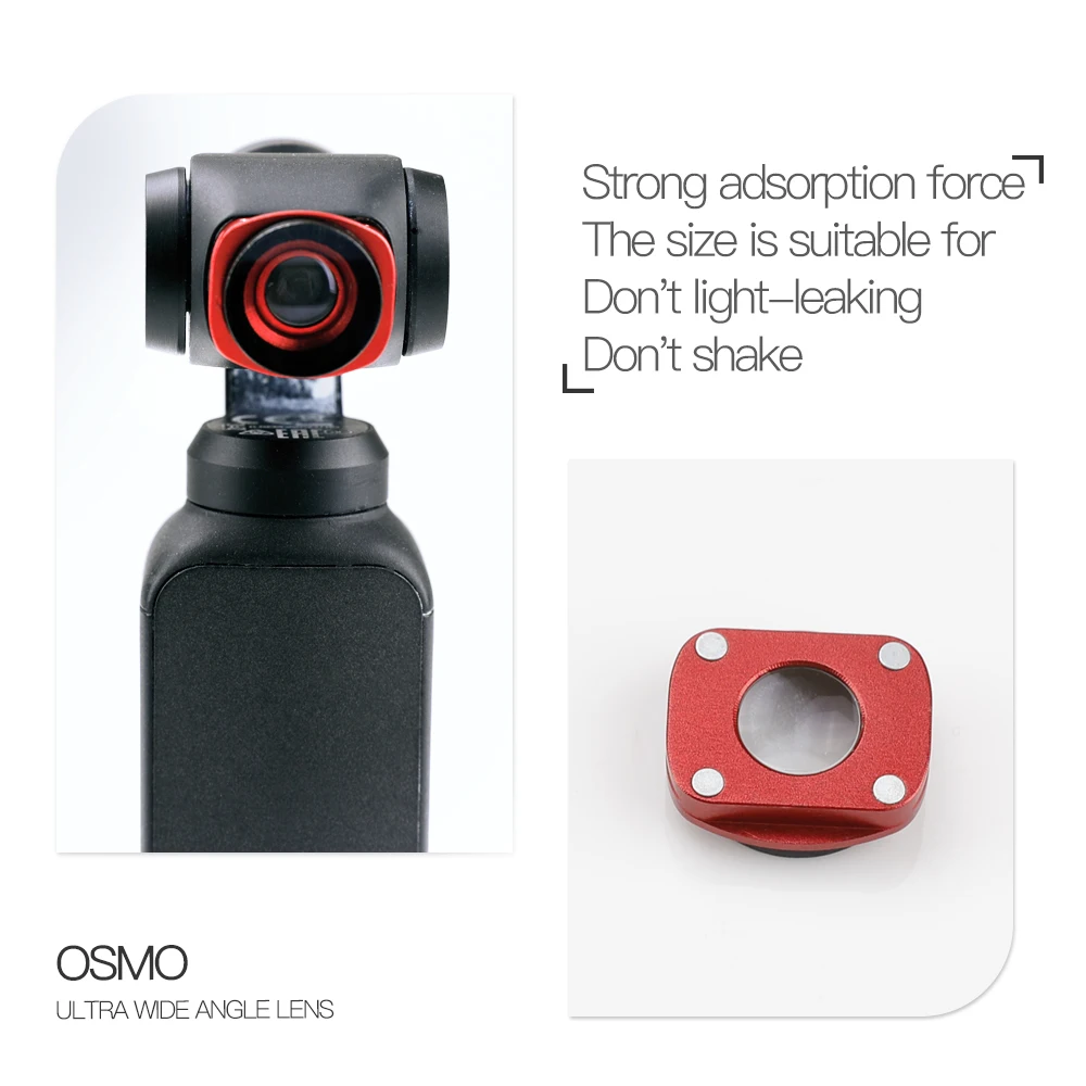 Ультра широкоугольный объектив для DJI Osmo Pocket Professional HD магнитная структура