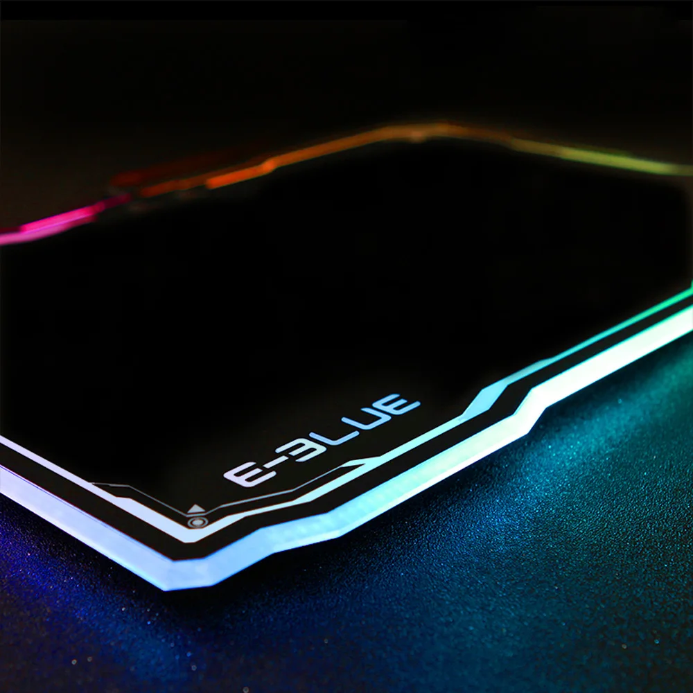E-3LUE EMP013 игровой коврик для мыши геймер Резина Коврик 10 моделей RGB свет