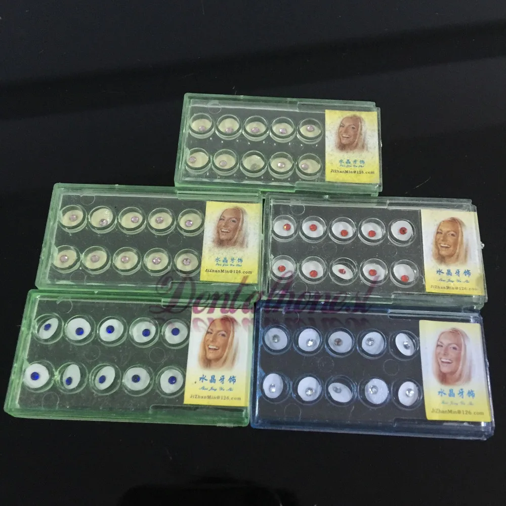 5 Box Стоматологическая Кристалл Зуб Украшения зубные зубы ювелирные камни|tooth