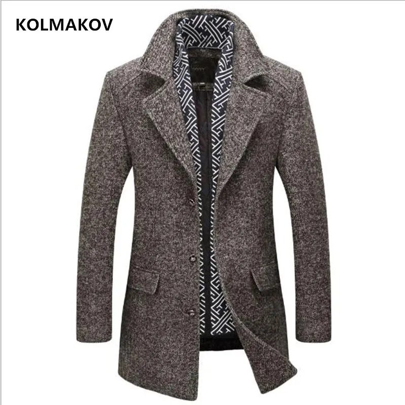 Новинка сезона осень зима мужские шерстяные тренчи kolmaрасы 2018 Брендовые