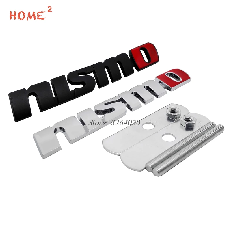 

For Nismo Logo 3D Car Front Stickers Metal Grille Emblem Badge for Nissan qashqai juke almera tiida note x trail t32 skyline
