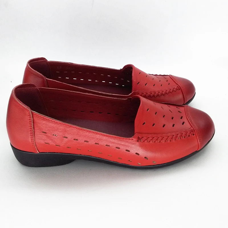 Lanzoom Мода 2017 г. ручной работы на плоской подошве Обувь мягкой подошвой