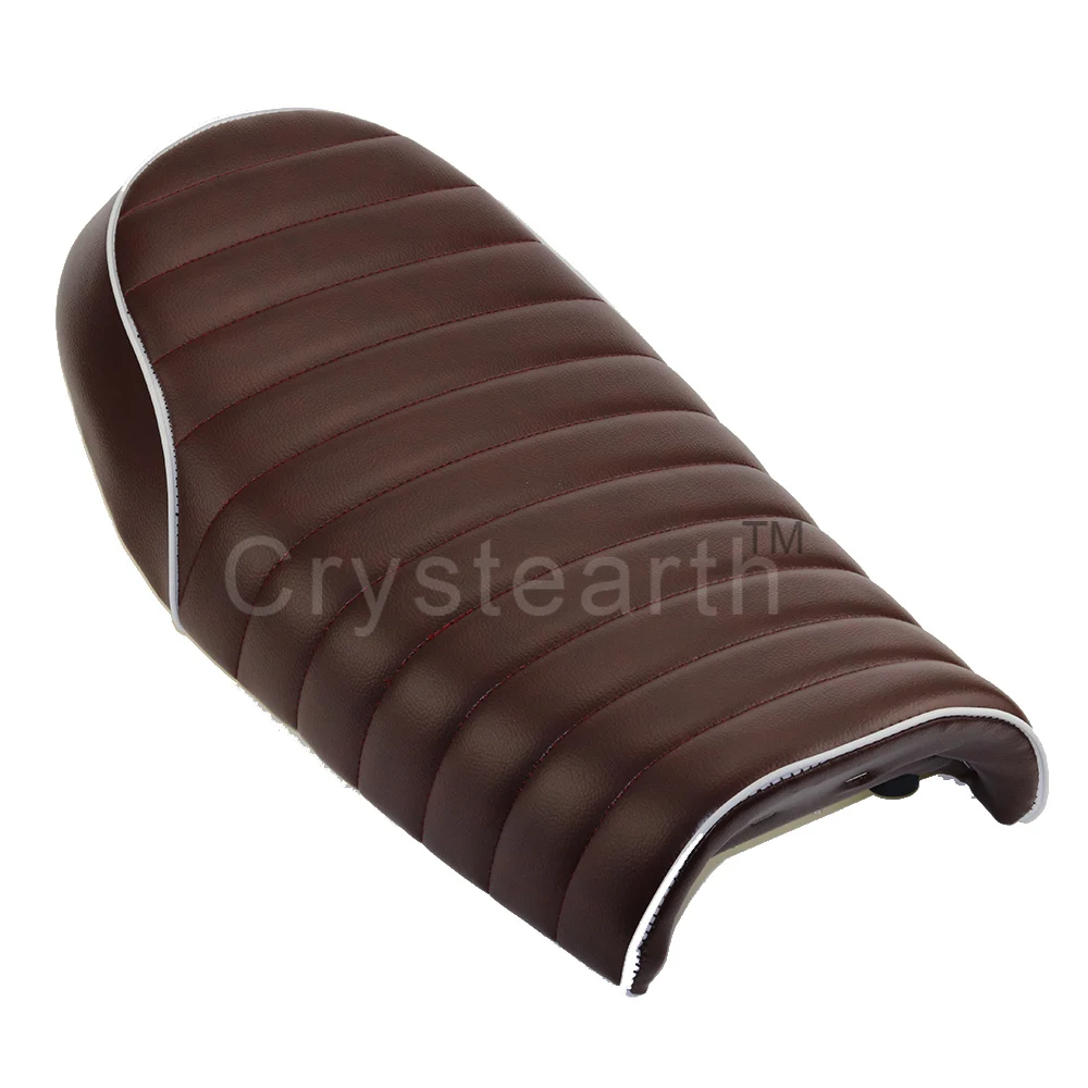 Черные мотоциклетные Винтаж сиденье водителя пассажирских сидя Pad седло для Honda CB