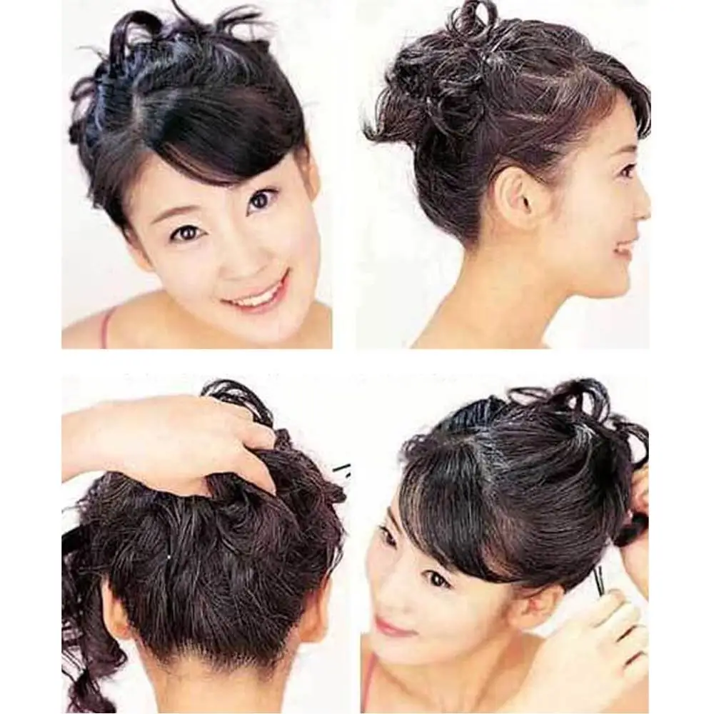 Женская заколка-пряжка для волос черная металлическая аксессуары укладки 60