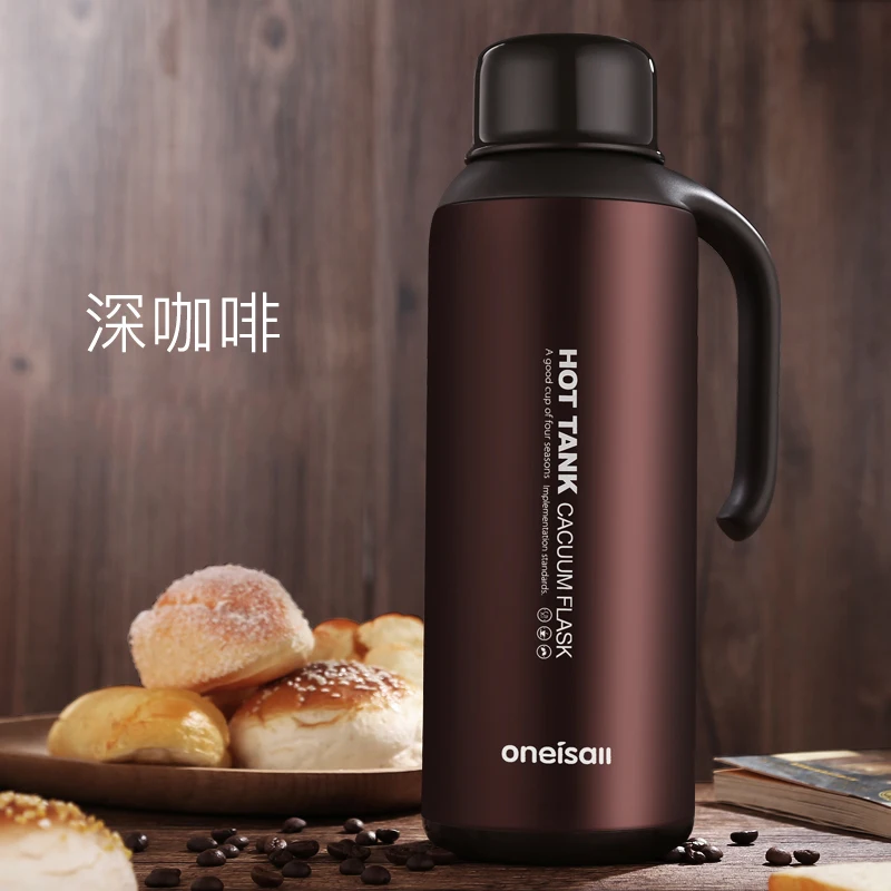 Один новый 304 л кофейник из нержавеющей стали термочайник изолированная