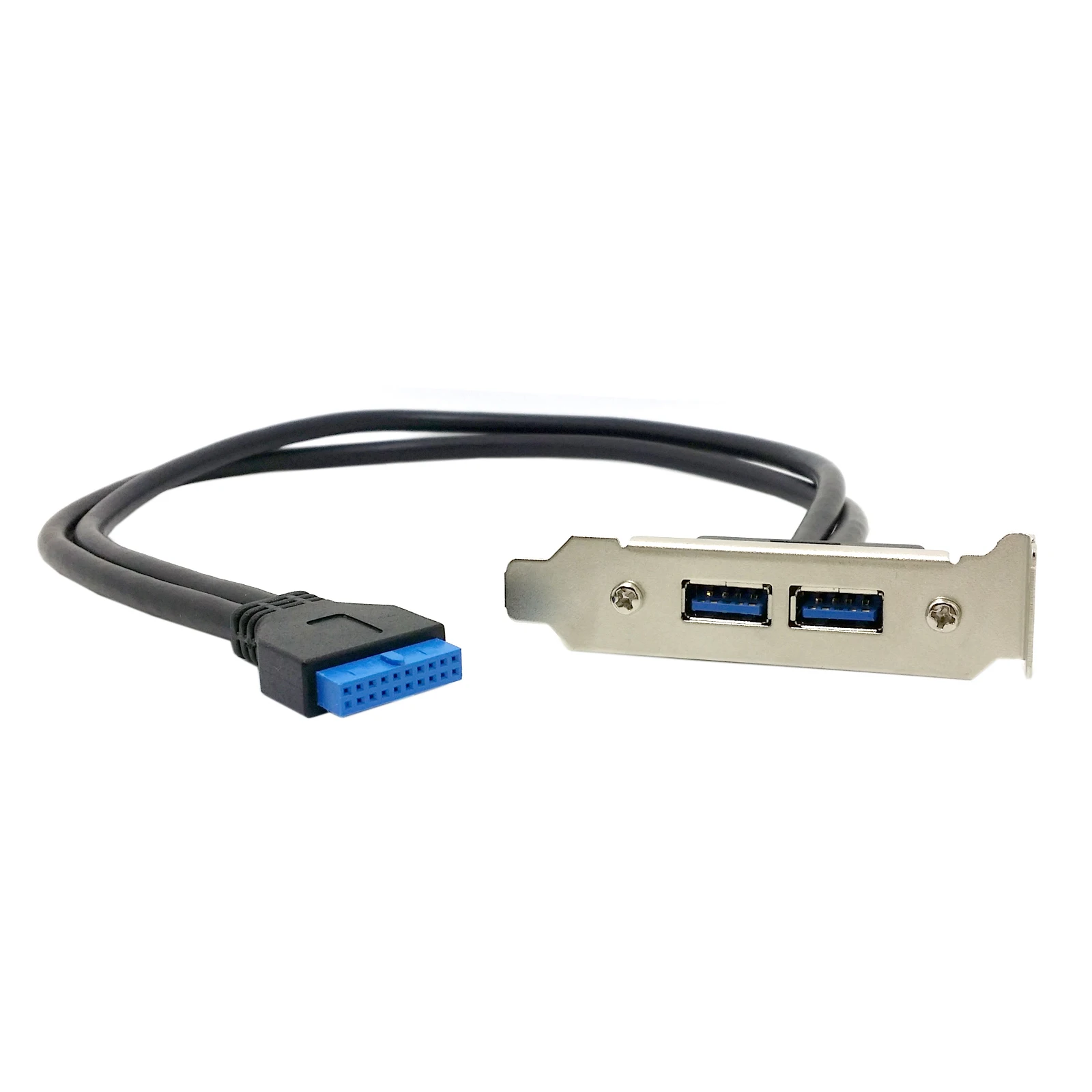 1 шт. низкий профиль 95 мм высота USB 3 0 женская задняя панель к материнской плате 20pin