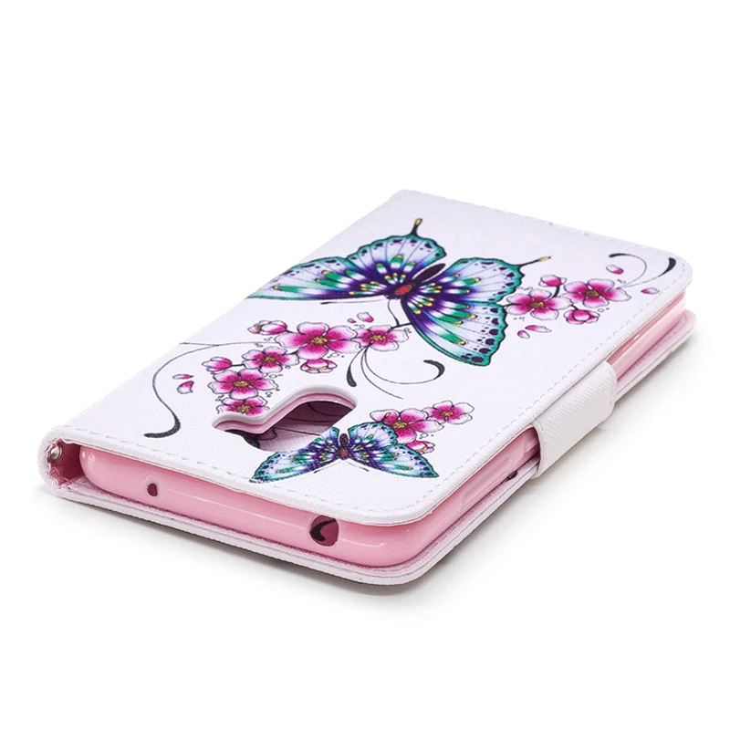 Роскошная бабочка кожаные чехлы Сотовая связь телефон флип Мягкий силиконовый