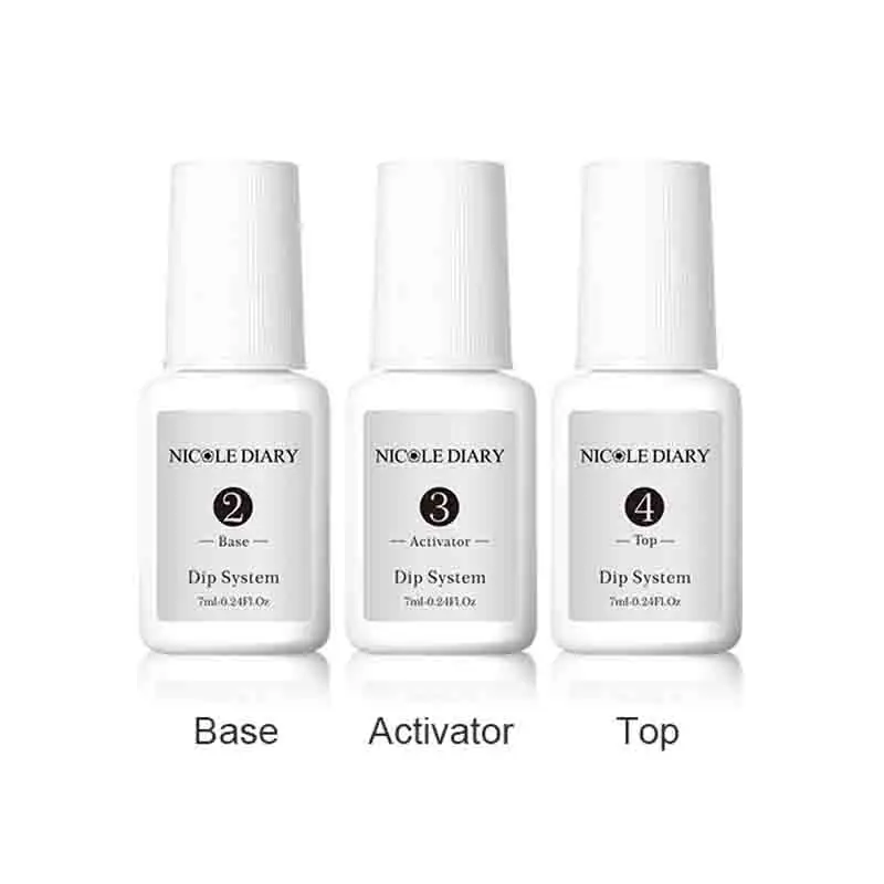 Liquid set Nicole Diary 10 г погружающий порошок для ногтей Dip порошок для маникюра в виде раковины перламутровый без лампы, натуральный сухой DIY украшения для ногтей - Цвет: Liquid set