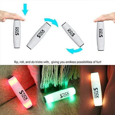 Светодиодный фиджет ролик палка флип трюк снятие стресса фокус стол дети игрушки