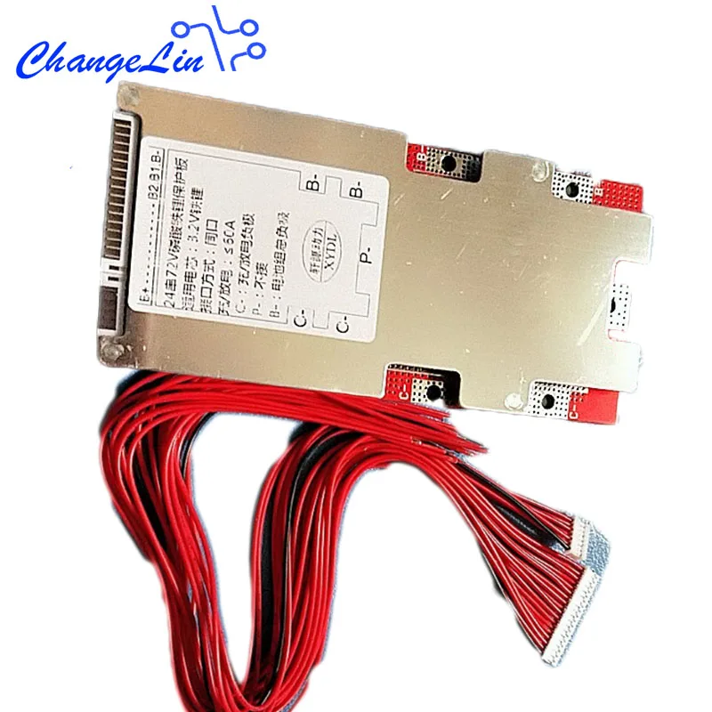 17S 64V 21S 72V 13S 48V Li-Ion Lipo 20S 60V 24S 72V Lifepo4 Высокоточный литиевый аккумулятор Защитная плата BMS 60A 3,2 V 3,7 V