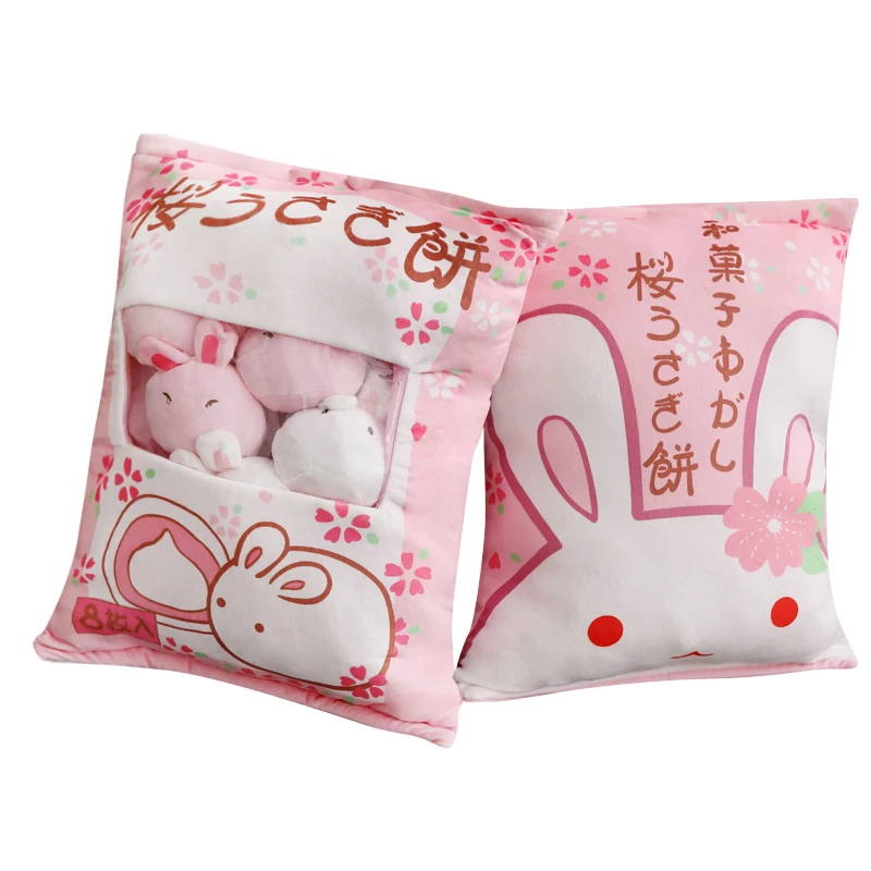 Японская подушка в виде вишневого кролика огромная вишни кукла Пудинг форме