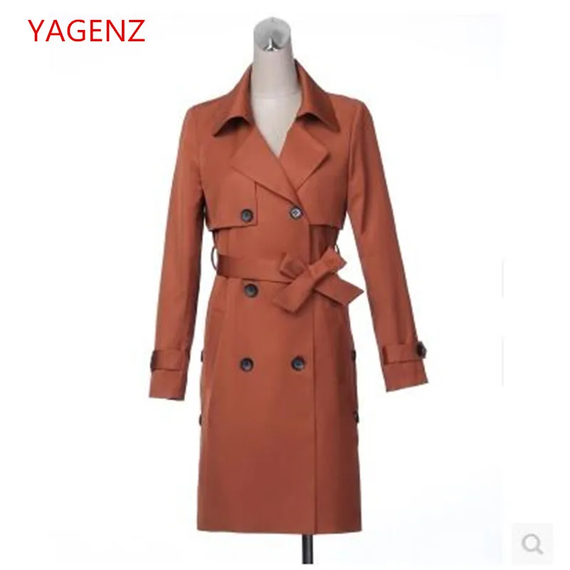 Высококачественная Женская ветровка весна/осень большие размеры Женское пальто