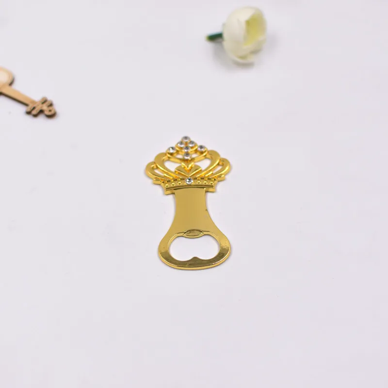 Creative Wedding Crown Bottle Opener Gold Color 50th Golden Anniversary Beer Party Favor Gift | Дом и сад
