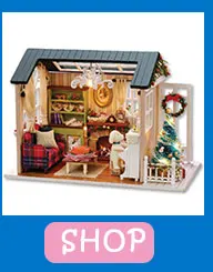 Мини muñeca Casa de игрушка "сделай сам" miniatura 3D de casa de muñecas de madera из miniatura muebles regalo театр V1-V3