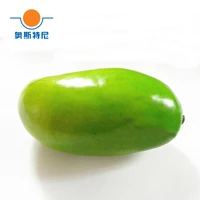 10pcs big size green color high imitation artificial fake mango fruitartificial plastic fake simulated green color mango