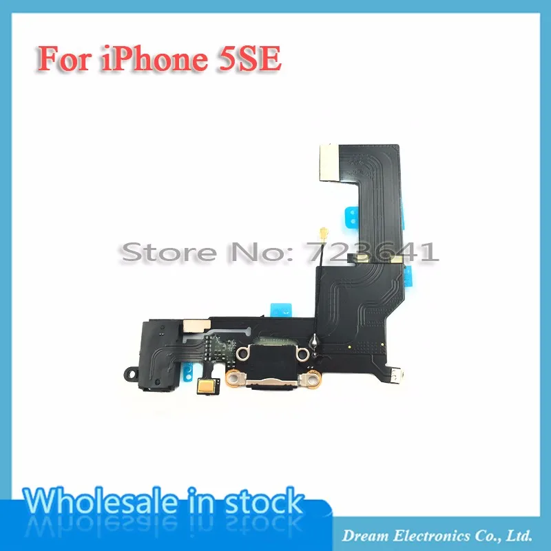 MXHOBIC 10 шт./партия белый черный для iphone SE 5SE Зарядное устройство Док-станция usb зарядный порт разъем гибкий кабель с разъемом для наушников версия