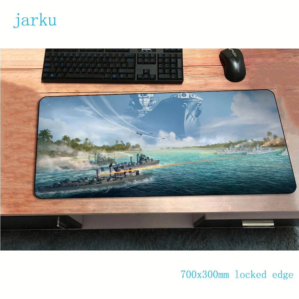 Коврик для мыши world of warships 700x300x2 мм игровой коврик аниме восхитительный офисный