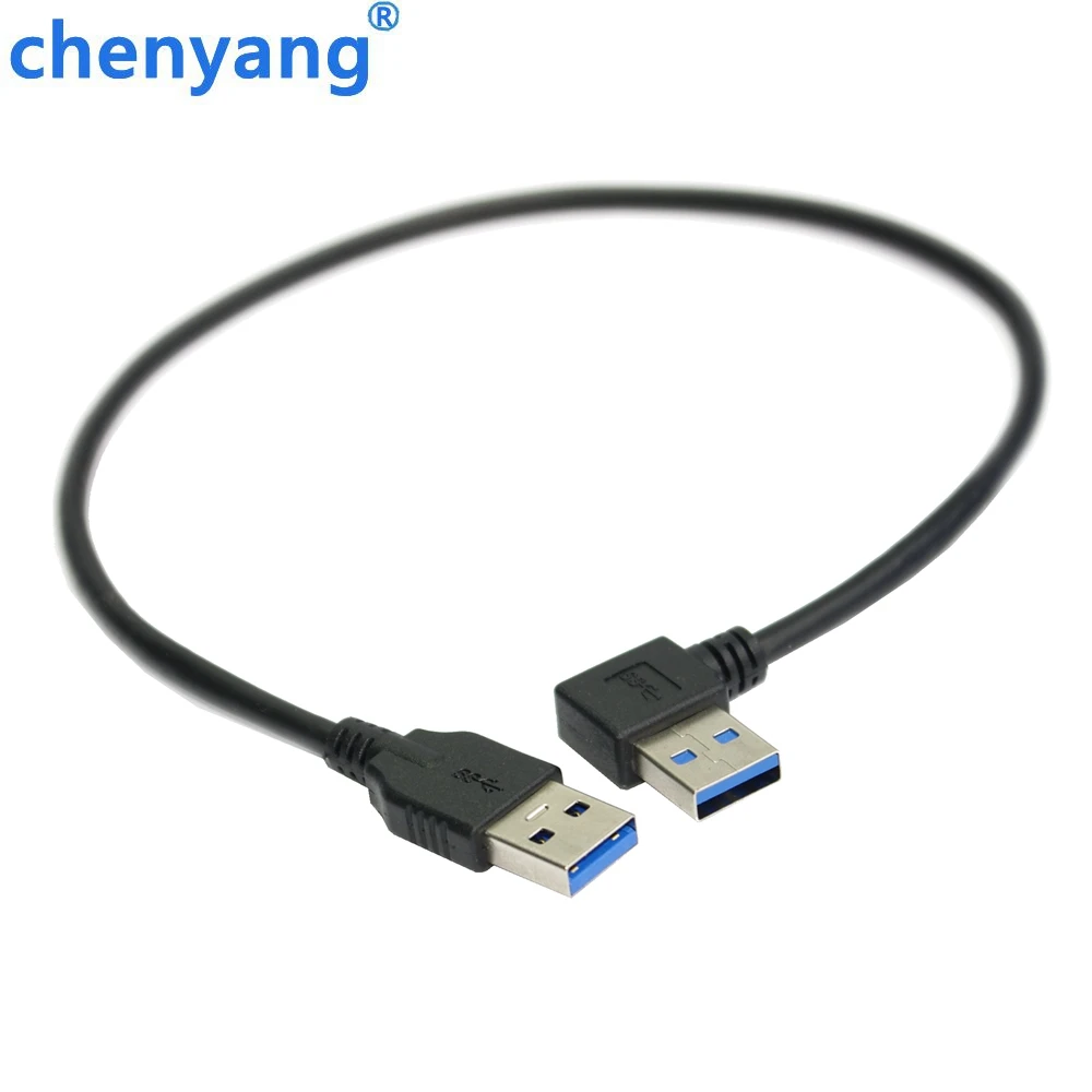 90 градусов правый угловой USB 3 0 USB3.0 Тип A штекер прямой Мужской кабель для передачи