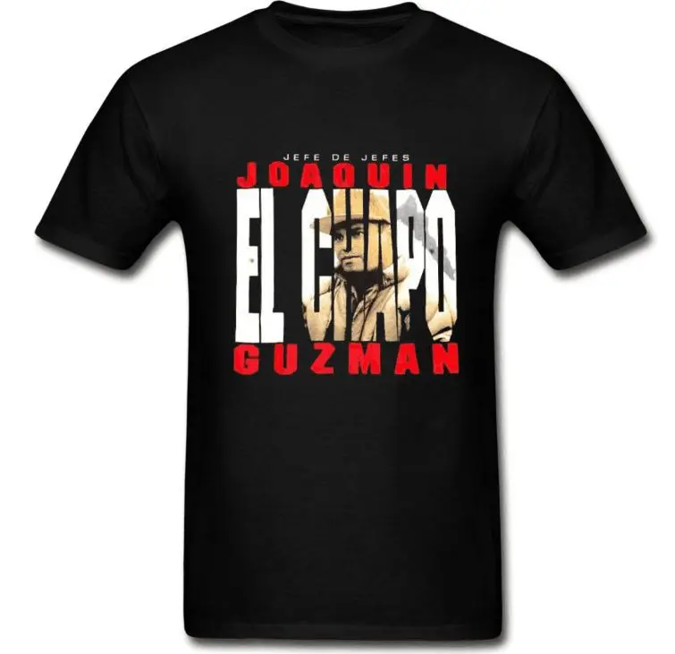 Футболка Jefe De Jefes Мужская и женская Joaquin El Chapo Guzman Sinaloa Cartel Narco Drug King забавная