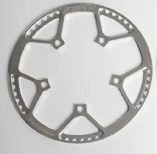 58T silver chainring Litepro шатун цепи 130 BCD складной велосипед BMX односкоростная цепь колеса AL7075 170 мм Crank 130bcd зуб 45T 47T 53T 56T 58T - Цвет: 58T silver chainring
