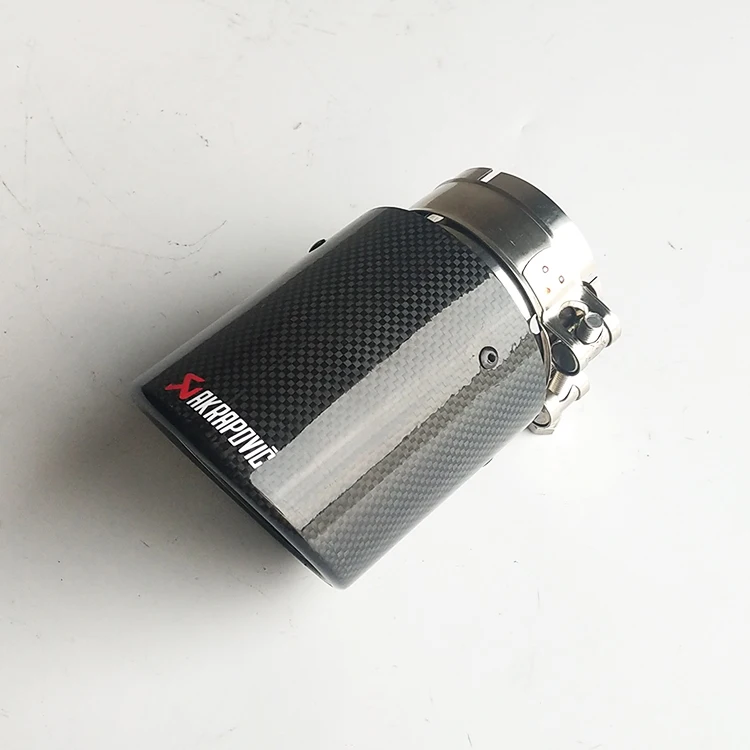 Универсальный Akrapovic автомобильный глушитель для мотоцикла на входе 80 мм выход 101