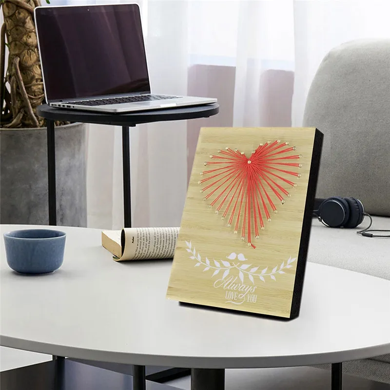 Imixlot Home Decor Painting Table Desktop Picture with Photo Frames String Art Sign DIY Decoration | Дом и сад