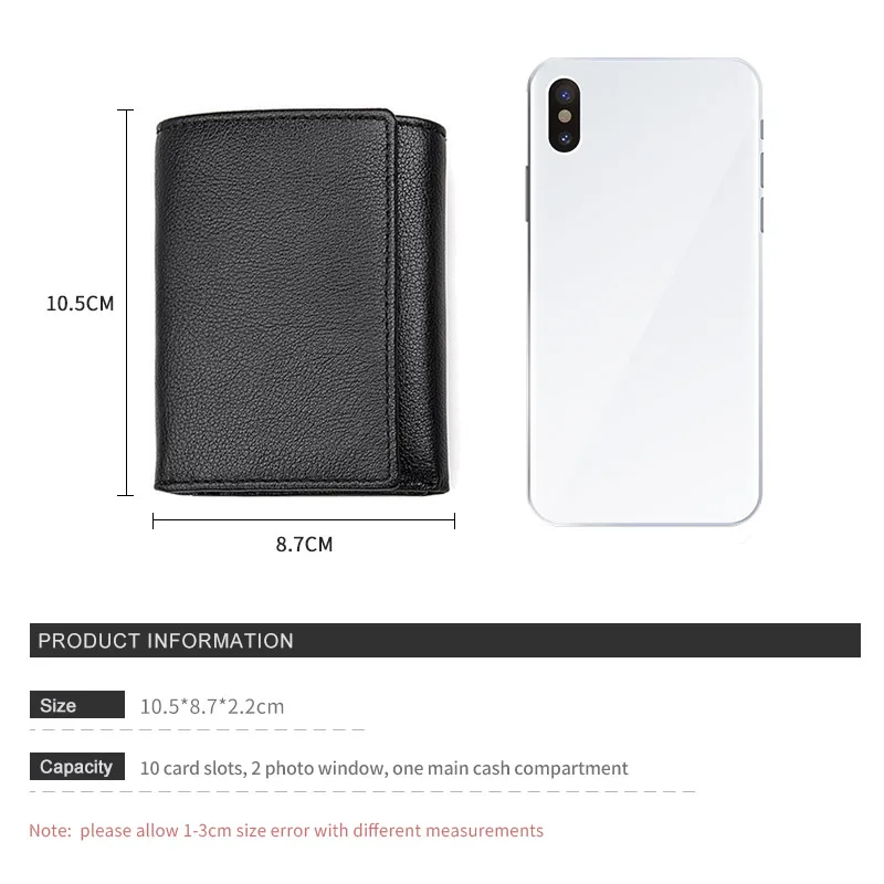 J.M.D Miltifunction RFID кожаный двойной кошелек мужской кредитный держатель для карт защитный чехол для карт R-8137A