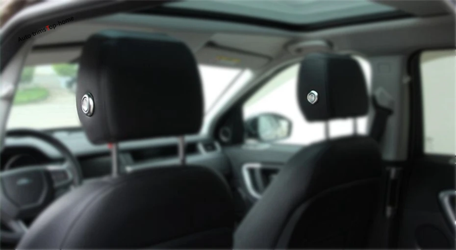 

Yimaautotrims Seat Headrest Pillow Adjust Switch Button Cover Trim Fit For Jaguar XE 2016 2017 2018 2019 ABS Interior Mouldings