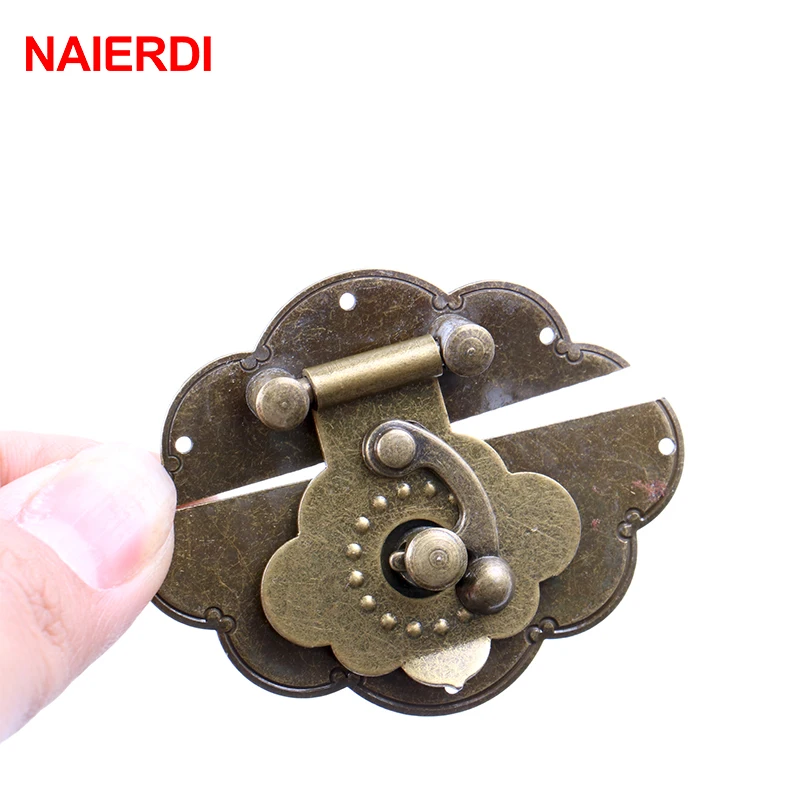 5 шт. NAIERDI в форме яйца Античная бронзовая защелка ювелирный замок для деревянного