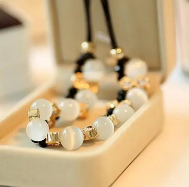 Na272 модный подарок для свадебной вечеринки Круглый Опал блестящий кристалл сплав