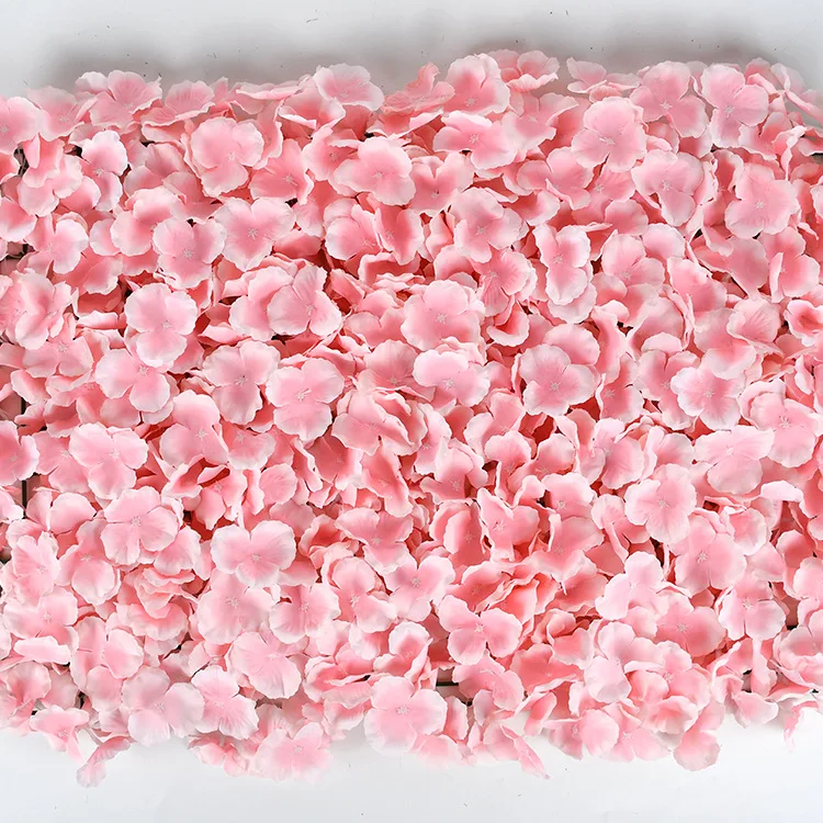 mesh pink 6 шт. 60x40 см искусственные гортензии панно Цветы Свадебный фон центральные украшения Место Цветочный декор поддельные цветы - Цвет: mesh pink