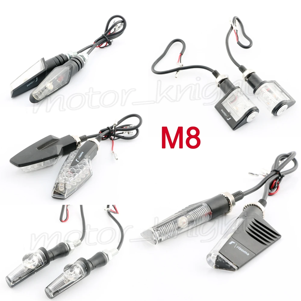 Универсальный алюминиевый указатель поворота для мотоцикла 12 в 8 мм светодиодный