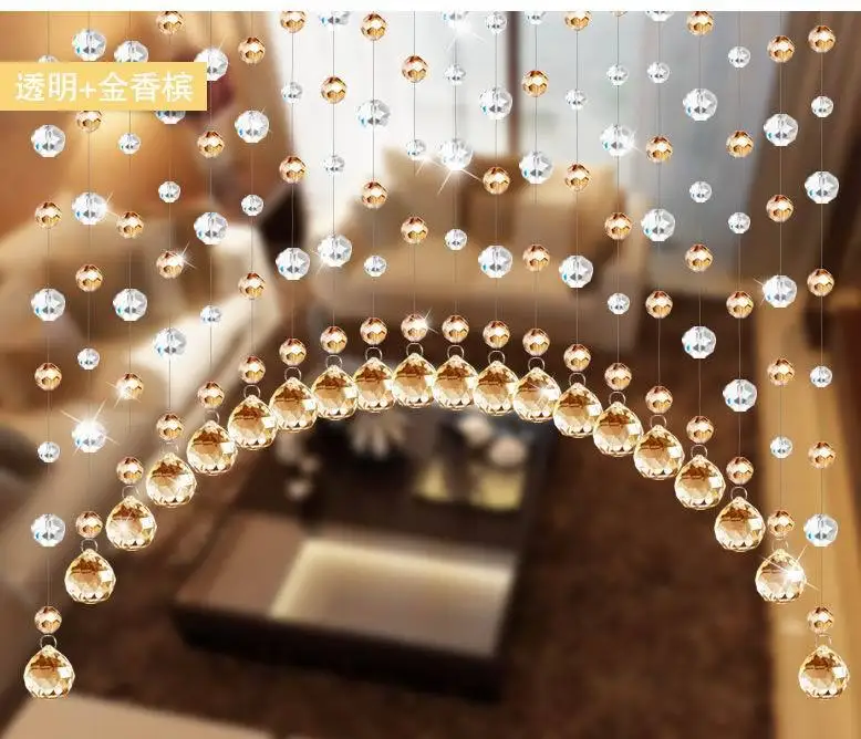 Бесплатная доставка! Высокое качество хорошие стеклянные бусины занавески DIY