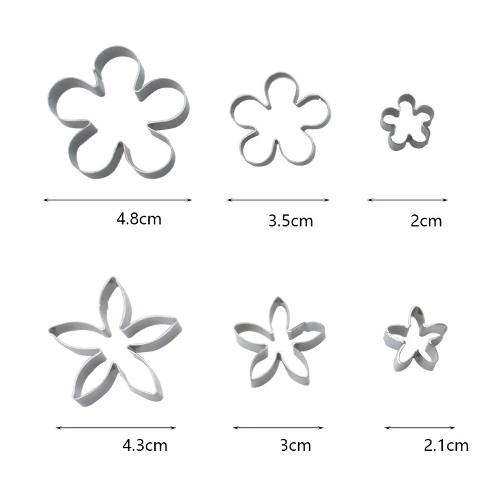 12 шт. резак для печенья с листьями и цветами нержавеющая сталь форма помадка DIY