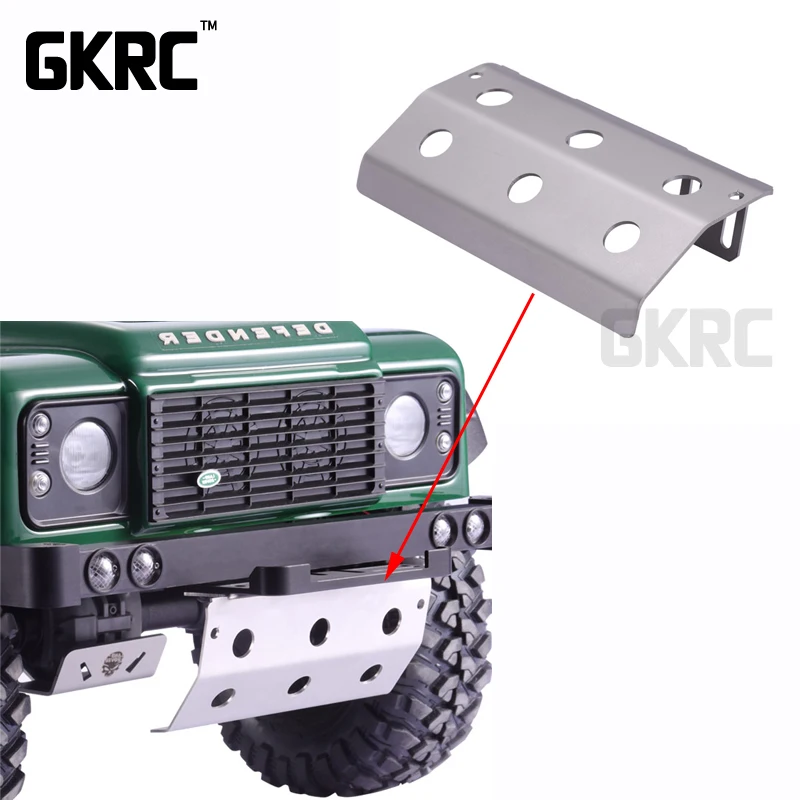 1 шт. Передняя Нижняя защита металлическая броня для 1/10 Defender Rc Гусеничный