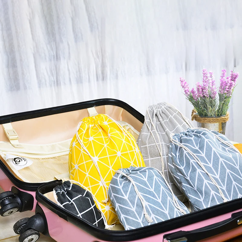 ONEUP Портативные Сумки на шнурке хлопковые сумки для хранения дорожная сумка