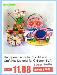 Happyxuan Дети DIY eva фоторамка наборы для ремесла дошкольного ребенка творческие обучающие игрушки для детей сова динозавр рыба