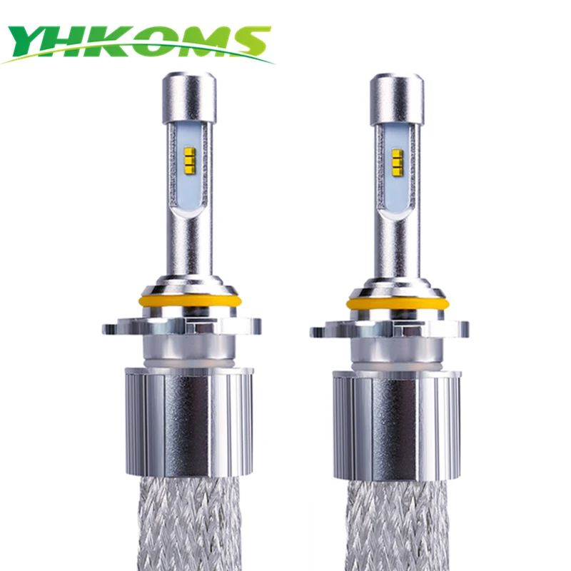 Светодиодный головной светильник YHKOMS 9005 HB3 9006 HB4 H4 H7 H1 H3 H8 H9 H11 80 Вт 9600LM