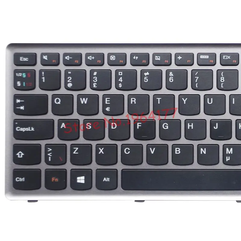 Клавиатура NW для Lenovo Ideapad Z710 U510 серебряная рамка ноутбука|Клавиатуры замены| |
