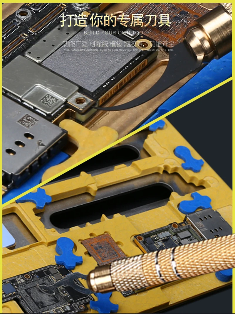 

Mechanic Multi-function Mobile Phone Chip Motherboard Disassemble Knife Blade Rework Tool CPU Demolition Shovel Glue Tool Imax9
