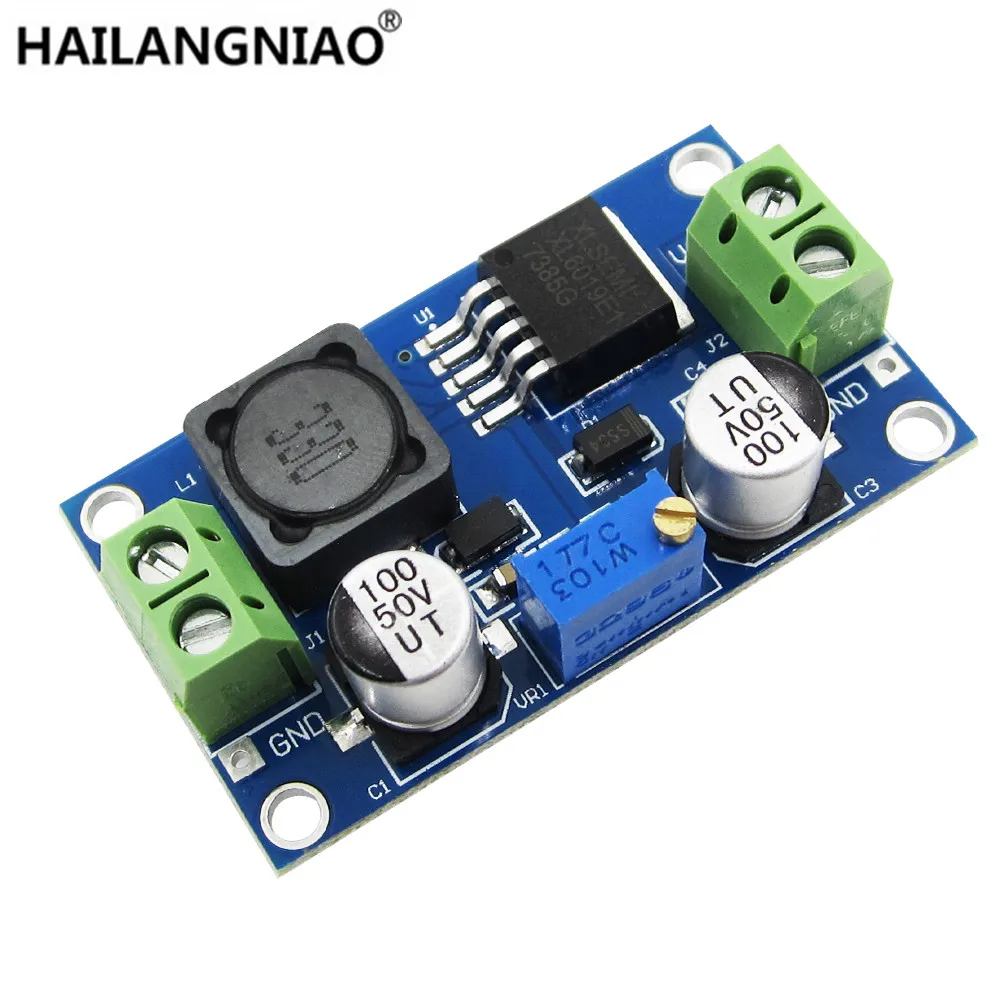

10PCS XL6019 5A Current DC to DC Adjustable Boost Power Supply Board Module
