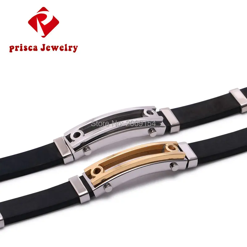 Мужской золотой браслет силиконовый модные ювелирные изделия браслеты Charrm из