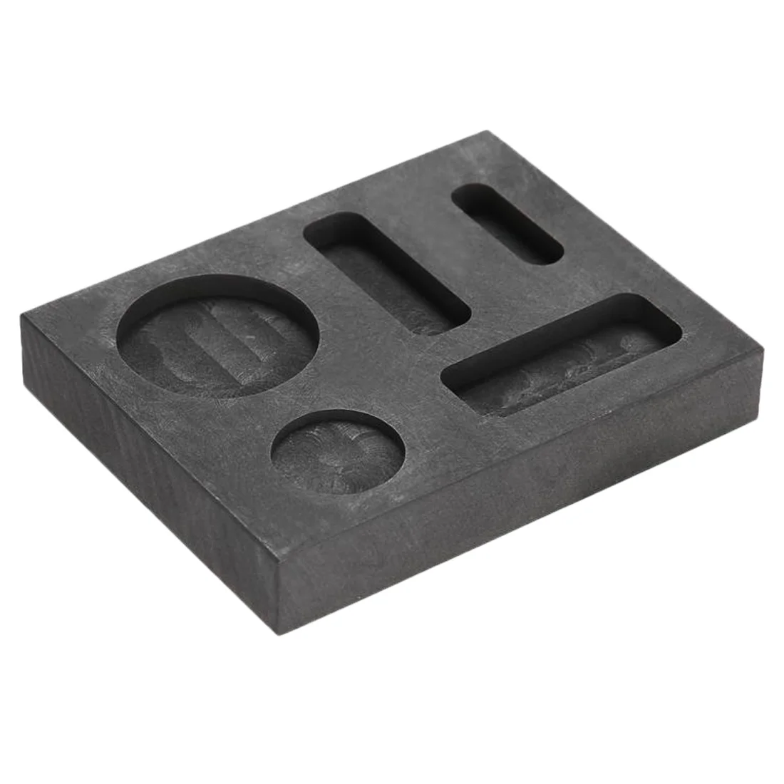 Five Hole Часть инструмента тигель графит слитка бар круглый монета комбо плавления металла бар формы плавления отливки слитка переработки лома 1/2/3/5 отверстий - Цвет: Five Hole