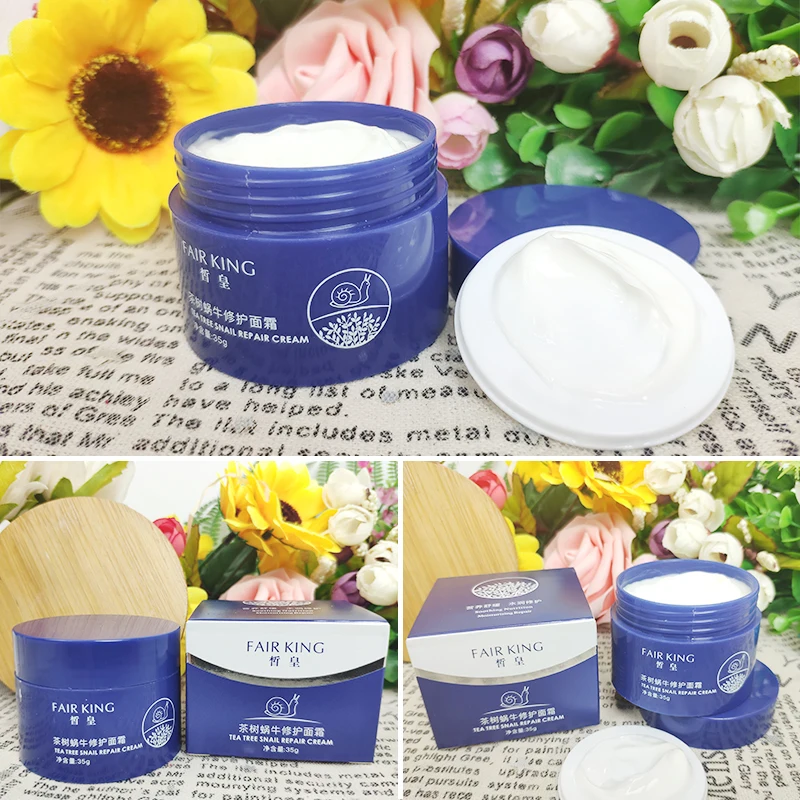 Крем для лица MEIYANQIONG FAIR KING Tea Tree восстанавливающий улитку антивозрастной