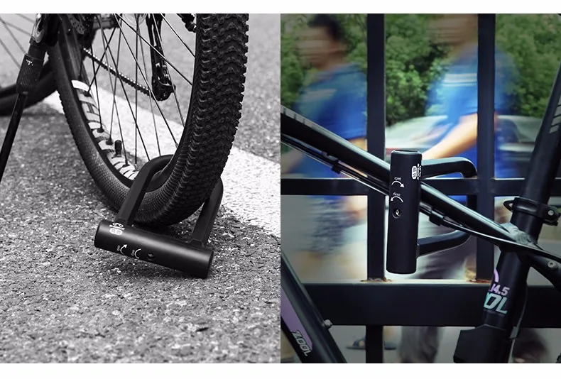 INBIKE велосипед U блокировки стали MTB дорожный велосипед замок Anti-Theft сверхмощный велосипед U-замки UL319A
