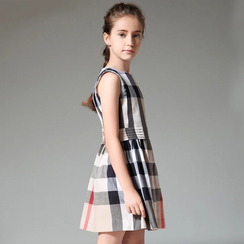 Британский Платье для девочек 2017 летний костюм принцессы Детские праздничные