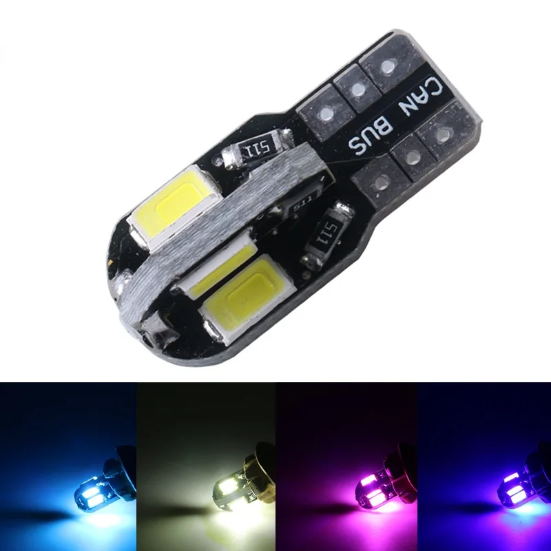 10 X T10 W5W led canbus 194 168 5730 t10 8SMD Canbus НЕТ ОШИБОК 12V автомобильные лампы Индикатор свет