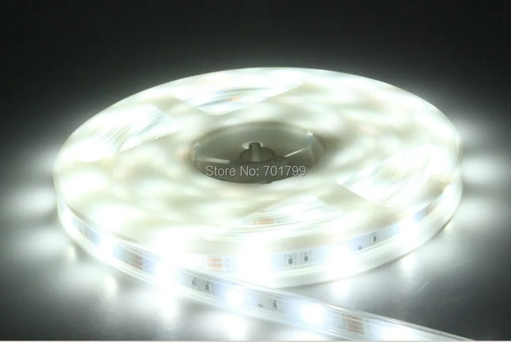 Гибкая светодиодная лента 5050 SMD 12 В 30 светодиодный одов/м 5 м 150 белая теплая синяя