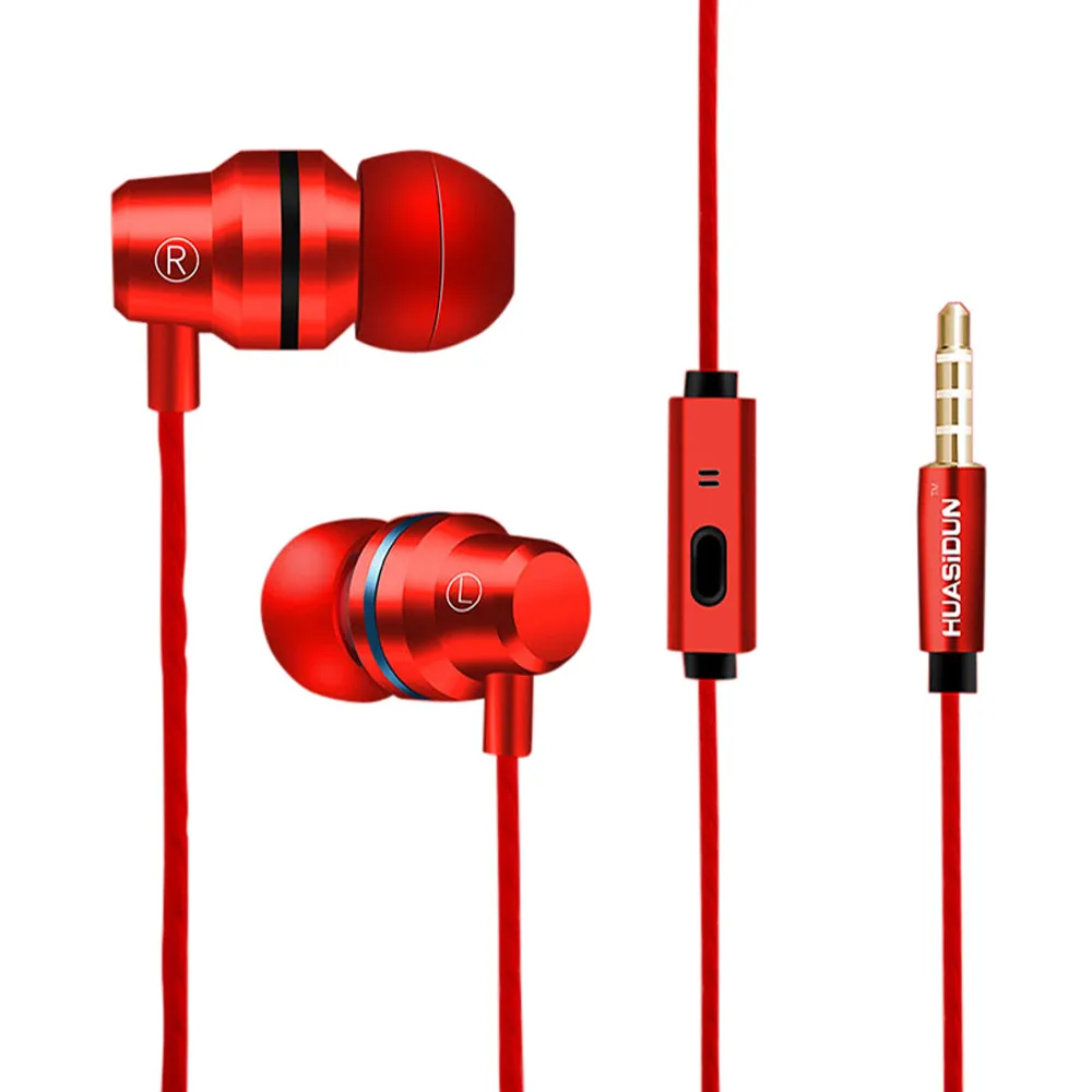 VOBERRY горячие наушники в ухо Hifi металлические 3 5 мм супер бас Сабвуфер стерео с