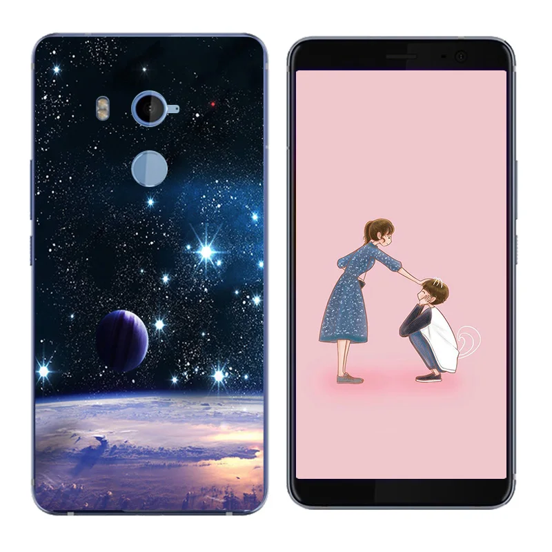 Case for HTC U11 Plus Cover U 11 Silicon Fashion Disk Printing Coque 2Q4D200 Phone |